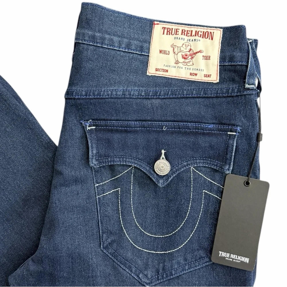 True Religion Rocco Relaxed Skinny Jeans Men’s‎ 33 Dark Wash NWT
